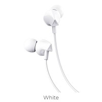 HOCO - M60 Stereo Wired Earphones Hands Free White