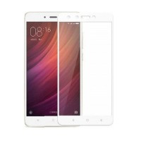 XIAOMI Redmi Note 4X - TEMPERED GLASS 9H Hardness 0,3mm 5D ΑΣΠΡΟ FULL GLUE