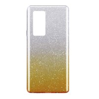 HUAWEI P40 - ΘΗΚΗ ΣΙΛΙΚΟΝΗΣ SHINING DUAL COLOR ΧΡΥΣΗ