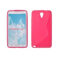 SAMSUNG Galaxy Note 3 Neo - ΘΗΚΗ ΣΙΛΙΚΟΝΗΣ S-CASE ΡΟΖ