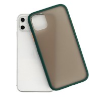 Samsung Galaxy S20 Plus - Silicon Vennus Color Button Bumper case green