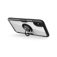 Samsung Galaxy A10 - Silicon Ring case transparent-black