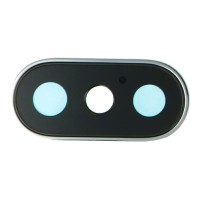 Apple iPhone X - Back Camera Lens and Bezel White Original
