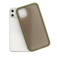 HUAWEI P40 Pro - ΘΗΚΗ ΣΙΛΙΚΟΝΗΣ VENNUS COLOR BUTTON BUMPER OLIVE