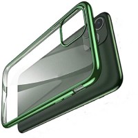 HUAWEI Y6p - ΘΗΚΗ ΣΙΛΙΚΟΝΗΣ COLOR LINE ΔΙΑΦΑΝΗ - ΠΡΑΣΙΝΗ