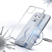 HUAWEI P Smart (2020) - ΘΗΚΗ ΣΙΛΙΚΟΝΗΣ ANTIBACTERIAL ΔΙΑΦΑΝΗ
