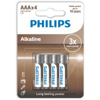 Philips - LR03 AAA ALKALINE Battery Blister 4τεμ