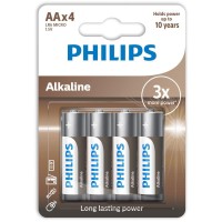 Philips - LR6 AA ALKALINE Battery Blister 4τεμ