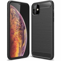 Apple iPhone 12 Mini - Θήκη Σιλικόνης Carbon Μαύρη