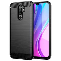 Xiaomi Redmi 9C / Redmi 10A - Θήκη Σιλικόνης Carbon Μαύρη