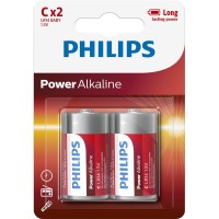 Philips - LR14 C 1,5V POWER ALKALINE BATTERY Blister 2τεμ