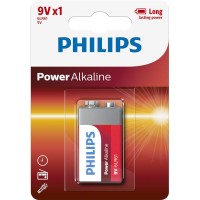 Philips - 9V POWER ALKALINE Battery Blister 1 τεμ
