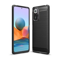 Xiaomi Redmi Note 10 Pro - Θήκη Σιλικόνης Carbon Μαύρη