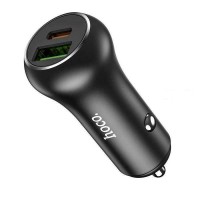 HOCO - Z38 Resolute Car Charger PD20W + QC3.0 Fast Charging 38W black