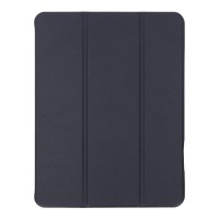 Apple iPad Air 4 2020 10.9" - Triple Folding Leather Case with TPU Pen Slot Black