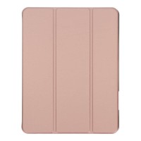 Apple iPad Air 4 2020 10.9" - Triple Folding Leather Case with TPU Pen Slot Rose Gold