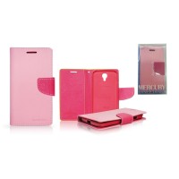SAMSUNG Galaxy S3 - ΘΗΚΗ MERCURY FANCY DIARY BOOK STYLE ΠΟΡΤΟΦΟΛΙ ΡΟΖ - ΦΟΥΞΙΑ