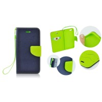 APPLE iPhone 13 Pro - ΘΗΚΗ NETONE FANCY DIARY BOOK STYLE ΠΟΡΤΟΦΟΛΙ ΜΠΛΕ - LIME