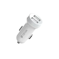 Devia - Smart Series Dual USB Car Charger White (2USB, 5V, 3.1A)