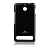 SONY Xperia E1 - ΘΗΚΗ ΣΙΛΙΚΟΝΗΣ MERCURY JELLY ΜΑΥΡΗ