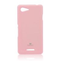 SONY Xperia E3 - ΘΗΚΗ ΣΙΛΙΚΟΝΗΣ MERCURY JELLY ΑΠΑΛΟ ΡΟΖ