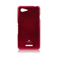 SONY Xperia E3 - ΘΗΚΗ ΣΙΛΙΚΟΝΗΣ MERCURY JELLY ΚΟΚΚΙΝΗ