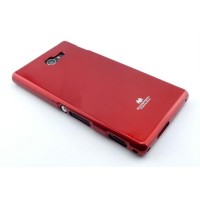 SONY Xperia M2 - ΘΗΚΗ ΣΙΛΙΚΟΝΗΣ MERCURY JELLY ΚΟΚΚΙΝΗ