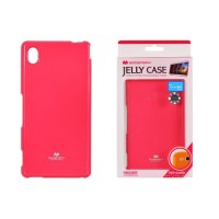 SONY Xperia M4 Aqua - ΘΗΚΗ ΣΙΛΙΚΟΝΗΣ MERCURY JELLY ΡΟΖ