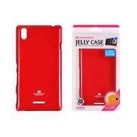 SONY Xperia T3 - ΘΗΚΗ ΣΙΛΙΚΟΝΗΣ MERCURY JELLY ΚΟΚΚΙΝΗ