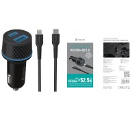 Devia - Extreme speed series PD30W+QC full compatible PD car charger suit + Cable Lightning