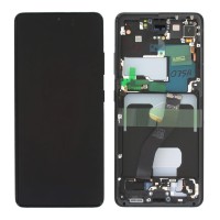 Samsung G998B Galaxy S21 Ultra 5G - LCD Touch Phantom Black with Frame Original GH82-26035A/26036A/26039A Service Pack
