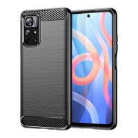 Xiaomi Poco M4 Pro 5G - Silicon Carbon Case Black