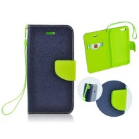 XIAOMI Poco M4 Pro 5G - ΘΗΚΗ NETONE FANCY DIARY BOOK STYLE ΠΟΡΤΟΦΟΛΙ ΜΠΛΕ - LIME