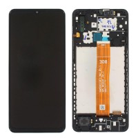 Samsung A022F Galaxy A02 - LCD Touch Black with Frame Original GH82-25249A Service Pack