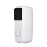 B60 Smart Video Doorbell Camera Door Bell with 170° View Night Vision Motion Detection 2 Way Audio Phone App White