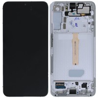 Samsung S906B Galaxy S22 Plus - LCD Touch with Frame White Original GH82-27501B Service Pack