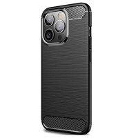 Apple iPhone 14 Pro Max - Θήκη Σιλικόνης Carbon Μαύρη