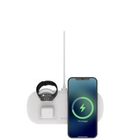 Devia - Smart 3in1 wireless charger 12W white