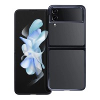 Samsung F721B Galaxy Z Flip 4 5G - Silicon Color Line Case Transparent-Black