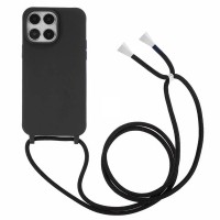 Apple iPhone 13 Pro Max - Silicon Cross Shoulder case black