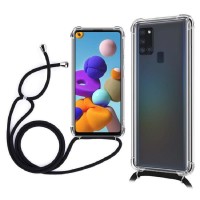 Huawei P40 - Silicon Cross Shoulder Case Transparent