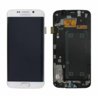 Samsung G925F Galaxy S6 Edge - LCD Touch White Original GH97-17162B Service Pack