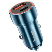 HOCO - Z46A car charger Type C + USB QC3.0 Power Delivery 20W sapphire Blue