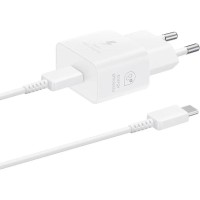 Samsung - Original Fast Charger 25W Type C + Type C Cable White Blister (EP-T2510XWE)