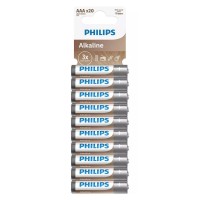 Philips - LR03 AAA ALKALINE Battery Blister 20τεμ