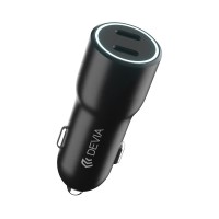 Devia - Car charger Smart PD 2x USB-C 40W black