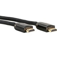 G&BL Black Series - High Speed HDMI® Cable with Ethernet, 18Gbps, Braided Sleeving, Metal Connectors, Bla