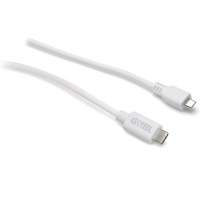 G&BL Connecting cable USB C m -Micro USB m. White colour  L.1,0m