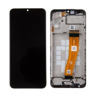 Samsung A025G Galaxy A02s - LCD Touch Black with Frame Original GH81-20181A Service Pack