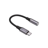Forever - Adapter audio AJC-01 Jack 3,5mm to Type C black
